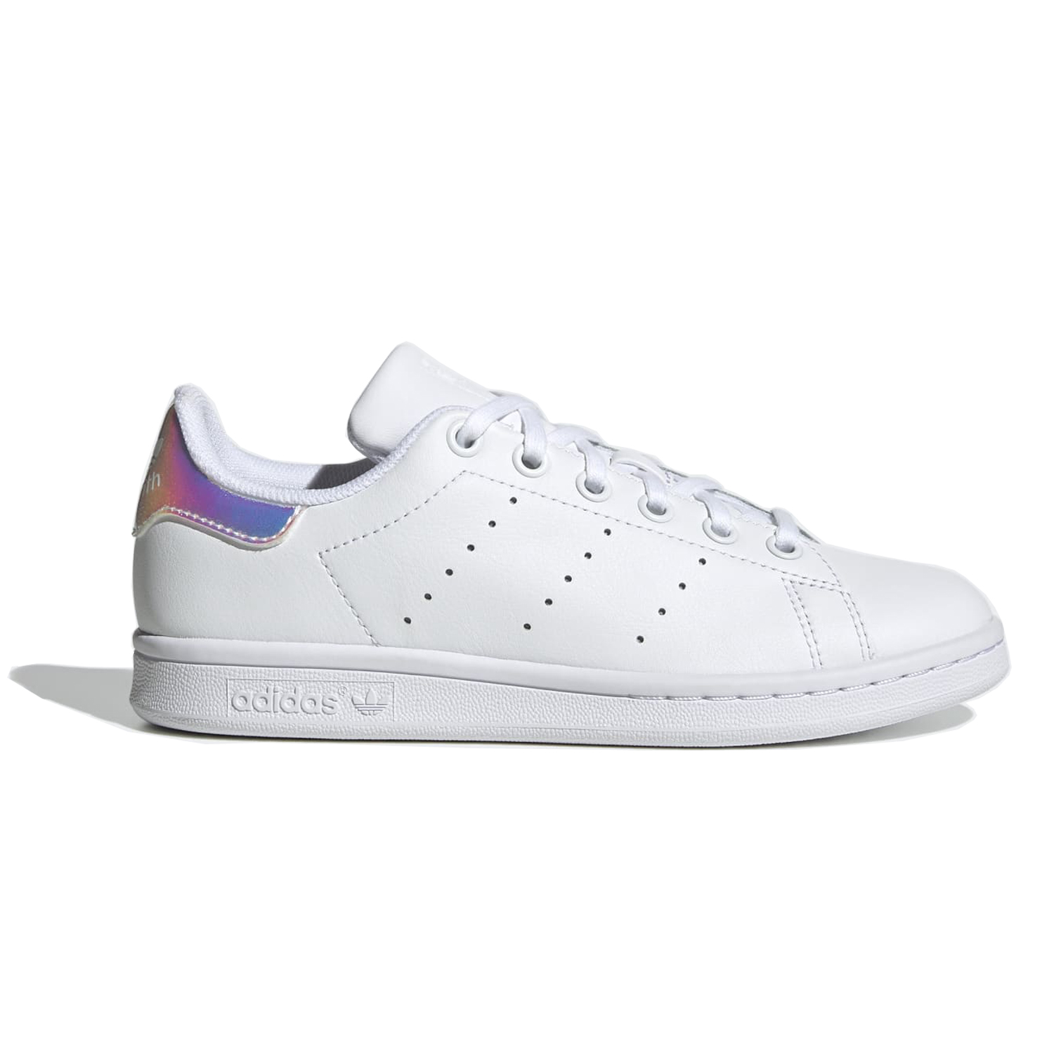 [アディダス] スタンスミス J [STAN SMITH J] ホワイト/ホワイト/メタリックシルバー FU6673 日本国内正