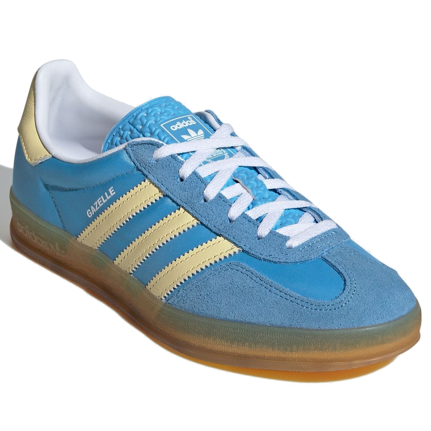 [アディダス] ガゼル インドア [GAZELLE INDOOR] セミブルーバースト/オールモストイエロー/フットウェアホワイ