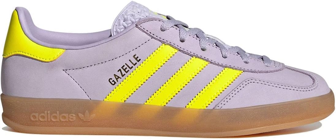 [アディダス] GAZELLE INDOOR W [GAZELLE INDOOR W] シルバードーン/ソーラーイエロー/ガム 