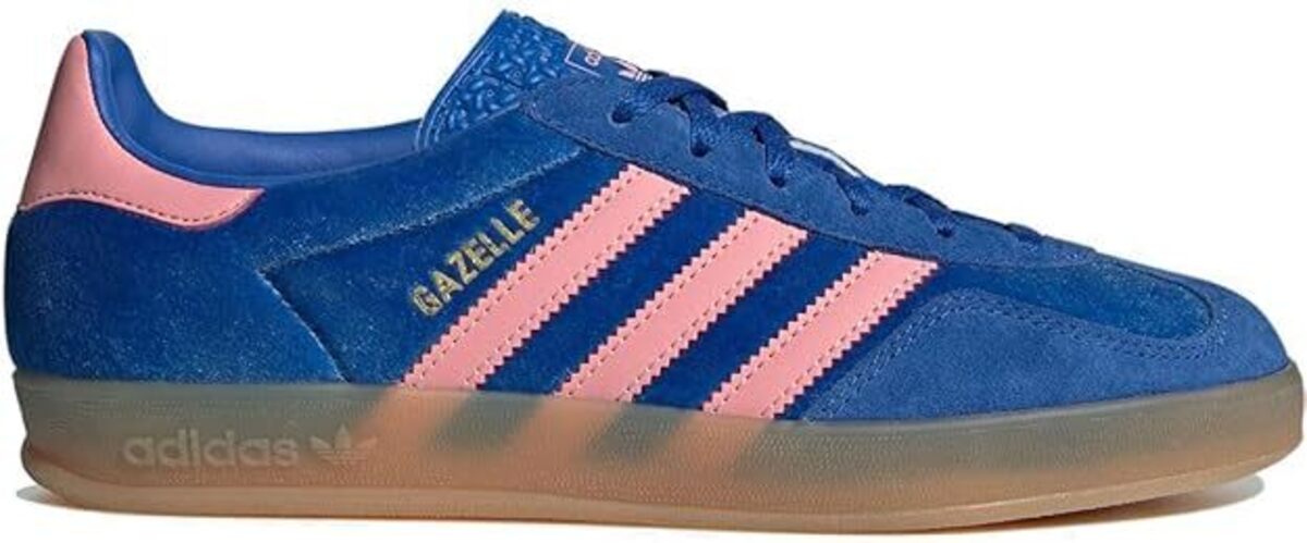 [アディダス] ガゼル インドア [Gazelle Indoor] ブルー/セミピンクスパーク/ガム IG6785  