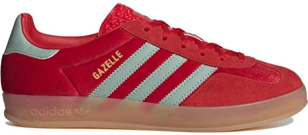 [アディダス] ガゼル インドア [Gazelle Indoor] ベタースカーレット/ヘイジーグリーン/ガム IG6786  