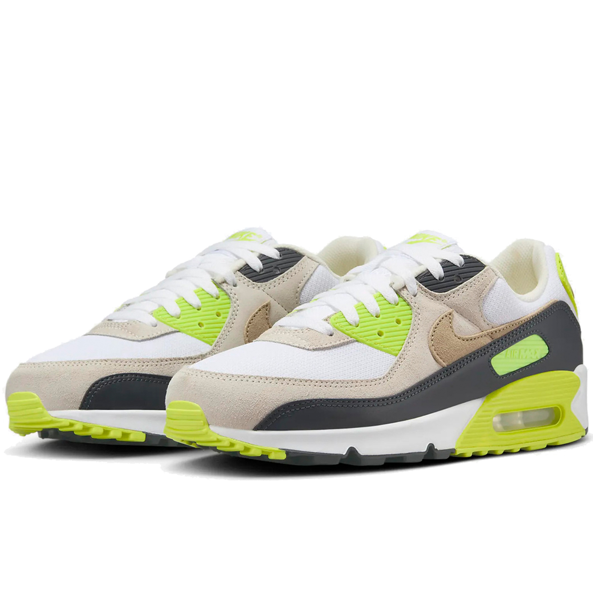 [ナイキ] エア マックス 90 [AIR MAX 90] ホワイト/サイバー/ダークスモークグレー/カーキ DM0029-10