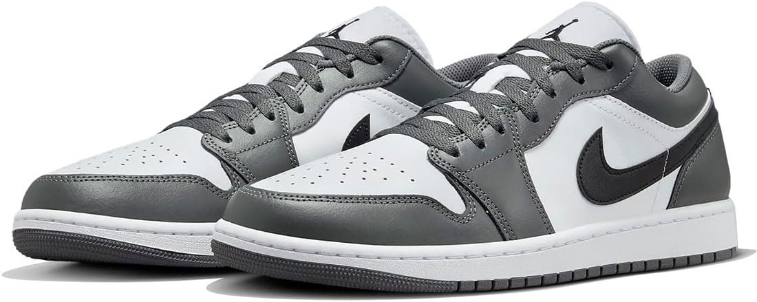 [ナイキ] エア ジョーダン 1 ロー [AIR JORDAN 1 LOW] ホワイト/アイアングレー/ブラック 553558-