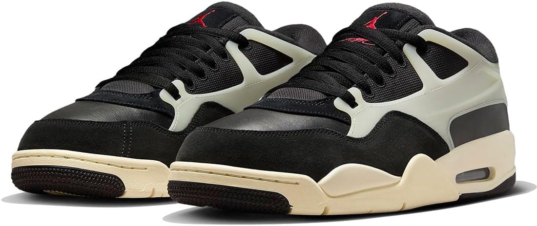 [ナイキ] エア ジョーダン 4 RM [AIR JORDAN 4 RM] ブラック/セイル/ココナッツミルク/ジムレッド FQ