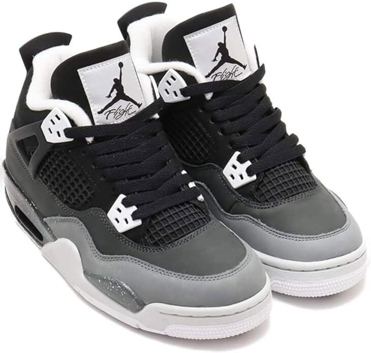 [ナイキ] エア ジョーダン 4 レトロ GS [J AIR JORDAN 4 レトロ GS] ブラック/ホワイト FQ8213